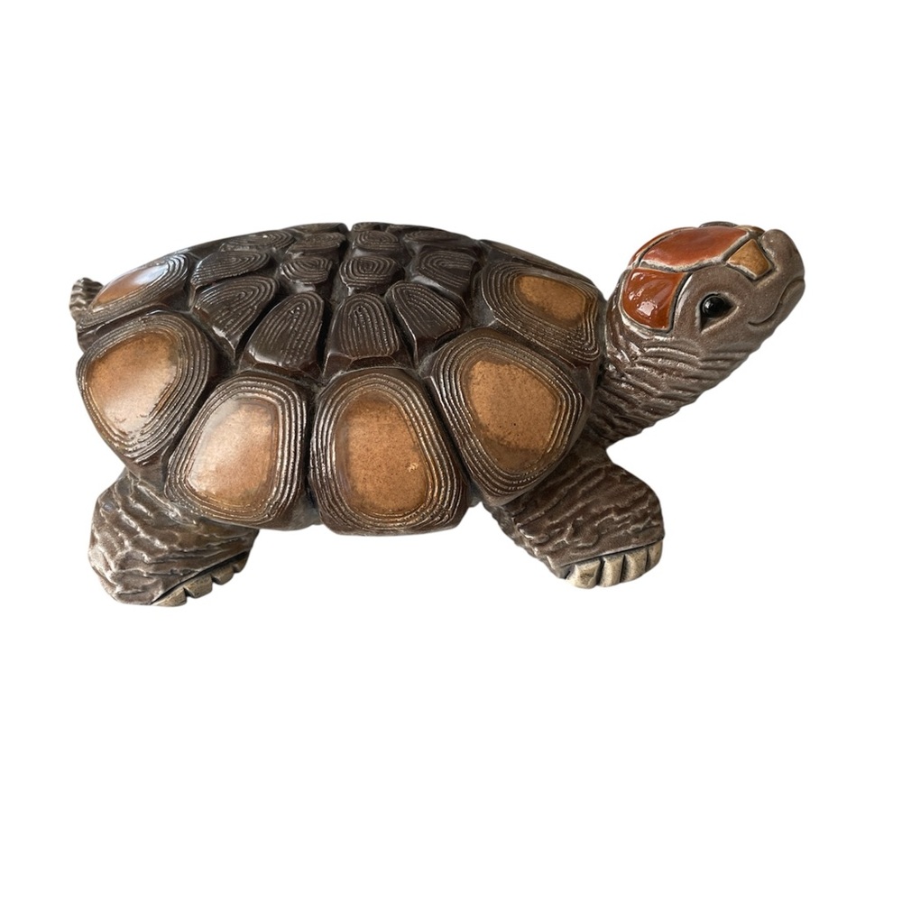 Brown and Tan Turtle Reptile Decor